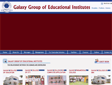 Tablet Screenshot of galaxycollege.org